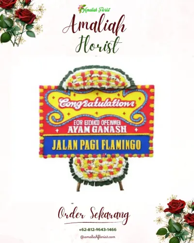 Bunga Papan Congratulation di Kelor